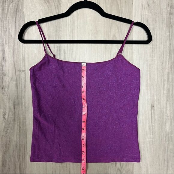 NWOT vintage y2k Victorias Secret tank in metallic purple sz S - Picture 6 of 13